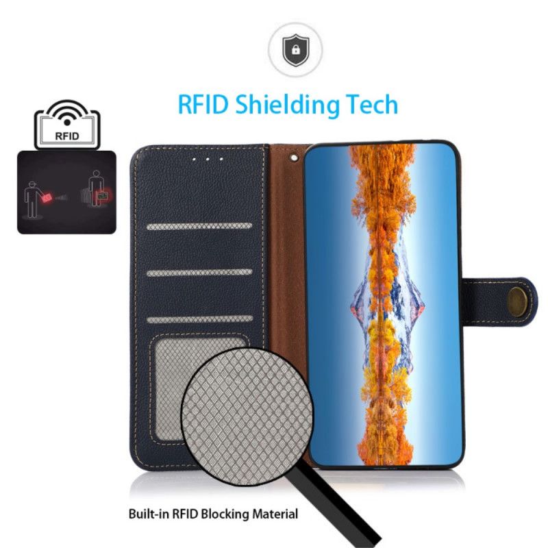 Lederhüllen Samsung Galaxy M32 Handyhülle Kunstleder Khazneh Rfid