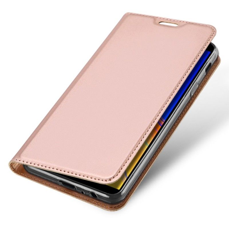 Flip Case Samsung Galaxy J4 Plus Golden Erstklassige Serie