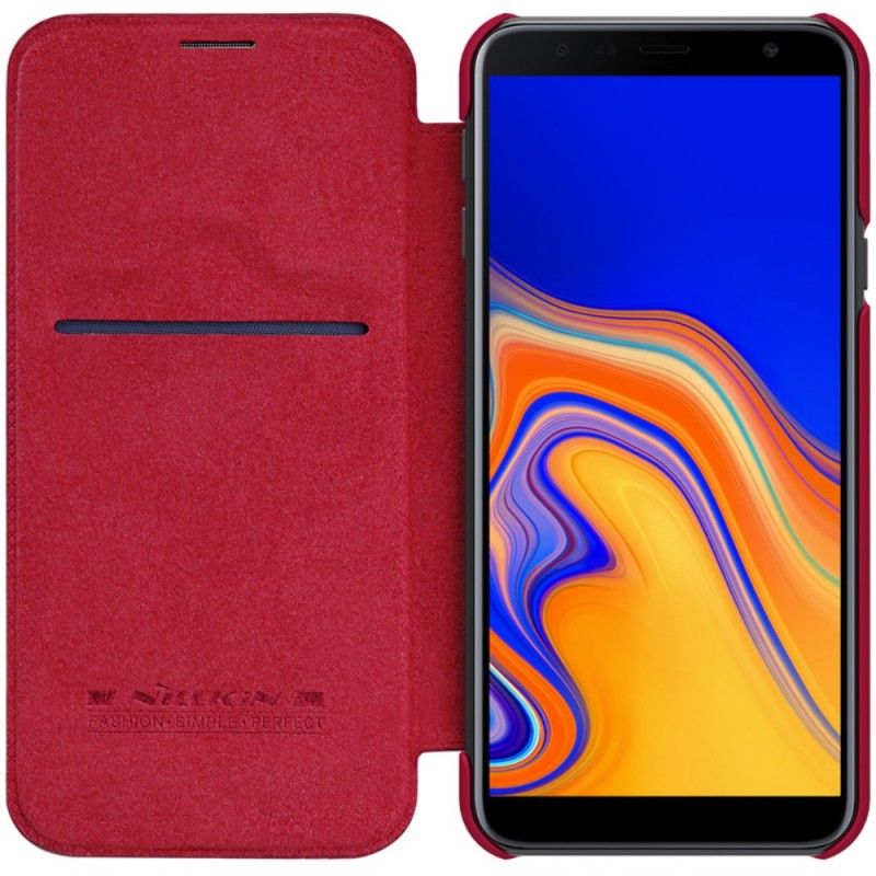 Flip Case Samsung Galaxy J4 Plus Rot Nillkin-Qin-Serie