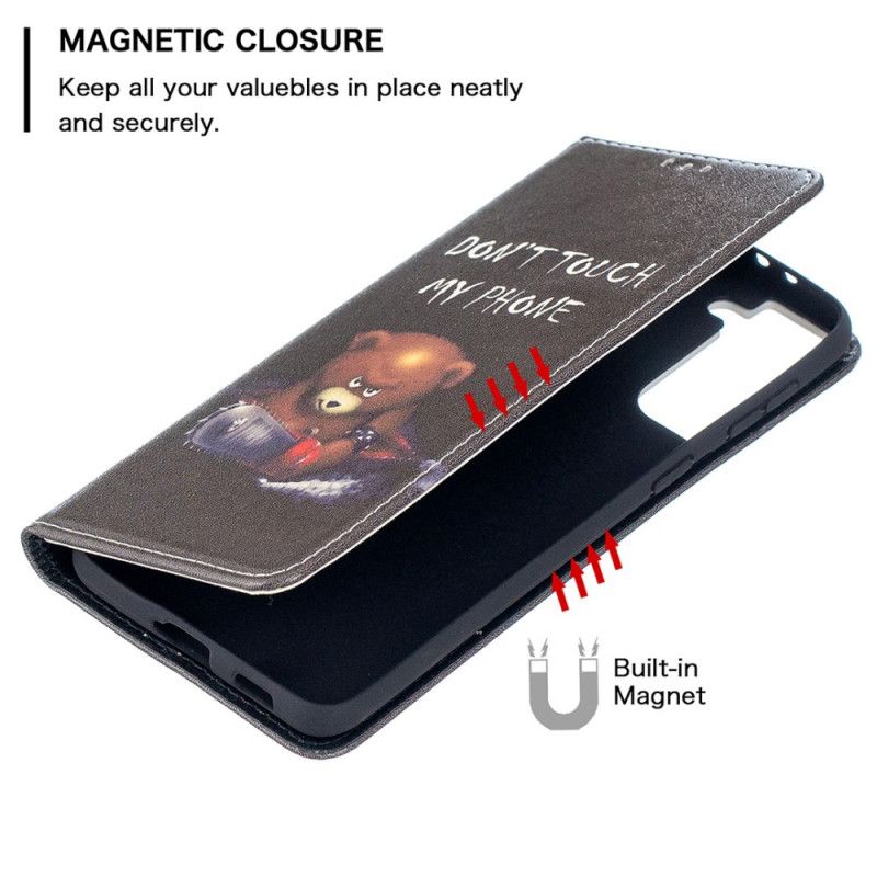 Flip Case Samsung Galaxy S21 Plus 5G Gefährlicher Bär