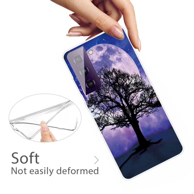 Hülle Samsung Galaxy S21 Plus 5G Handyhülle Baum Und Mond