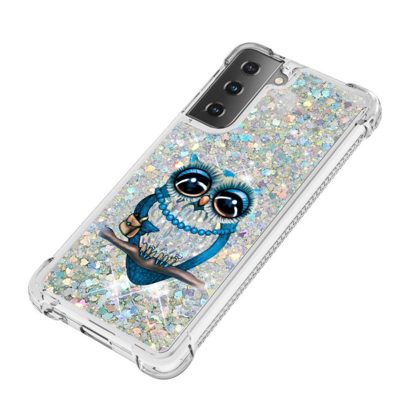 Hülle Samsung Galaxy S21 Plus 5G Miss Owl Glitter