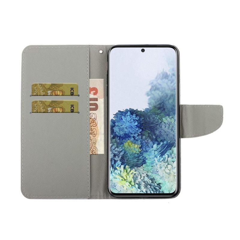 Lederhüllen Samsung Galaxy S21 Plus 5G Patchwork-Mandalas Mit Tanga