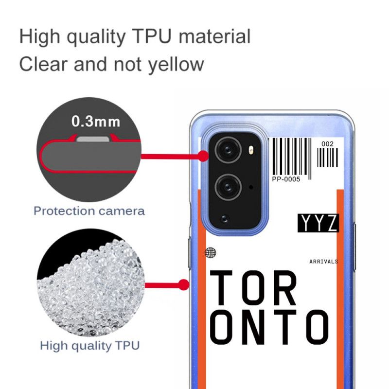 Hülle OnePlus 9 Handyhülle Bordkarte Nach Toronto