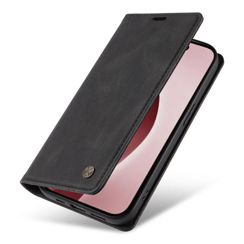 Flip Case Für iPhone 16 Pro Yikatu Wildledereffekt