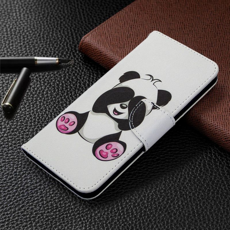 Lederhüllen Samsung Galaxy M11 Lustiger Panda