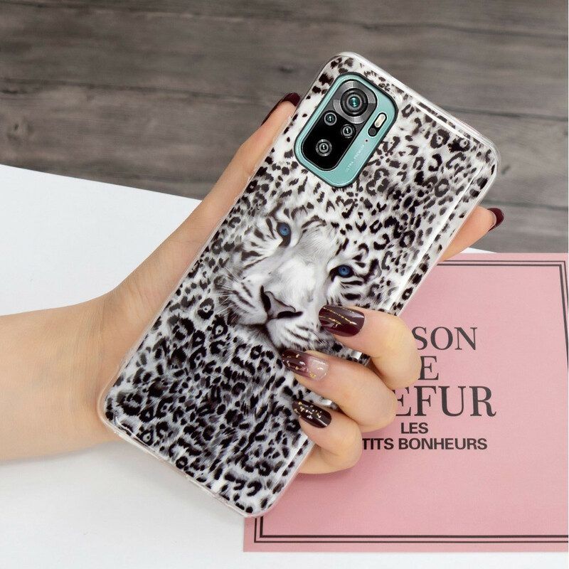 Handyhülle Für Poco M5s Leopard Fluoreszierend