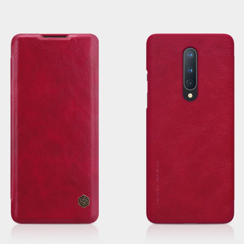 Flip Case OnePlus 8 Rot Nillkin-Qin-Serie