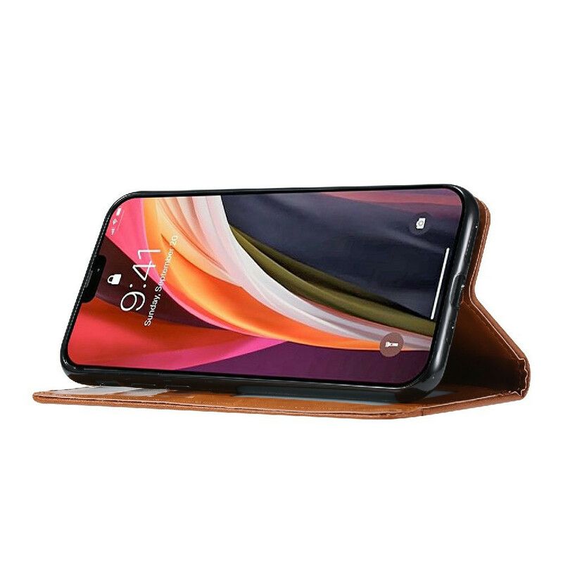 Flip Case Für Iphone 13 Pro Kartenetui Aus Kunstleder