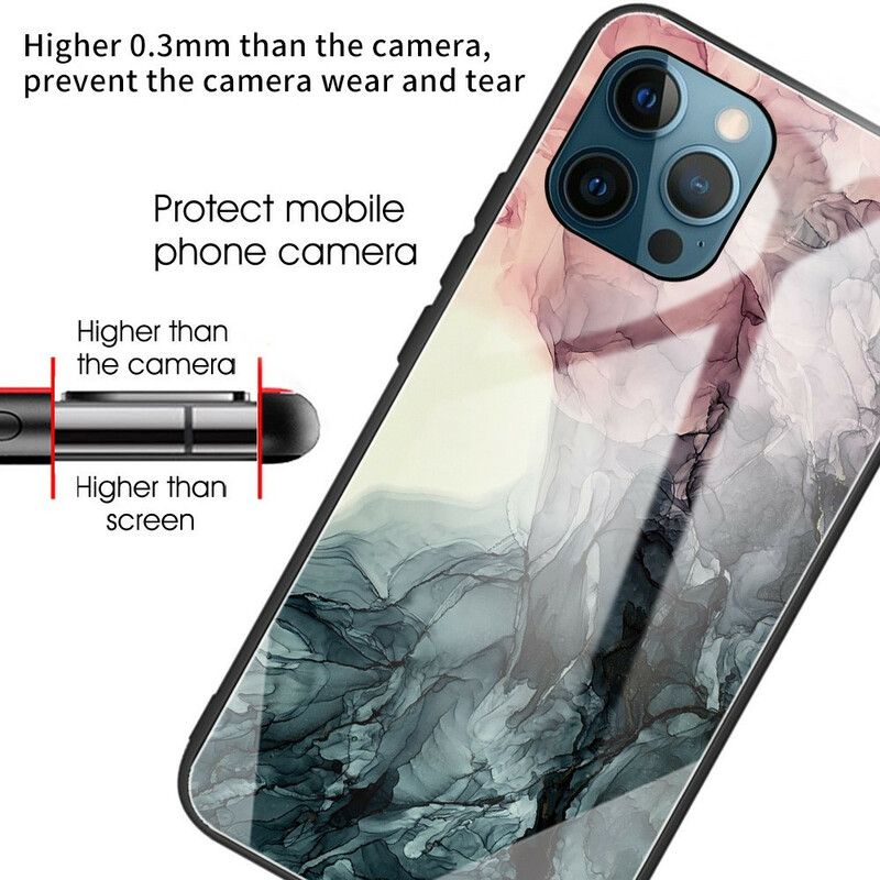 Hülle Für Iphone 13 Pro Gehärtetes Marmorglas