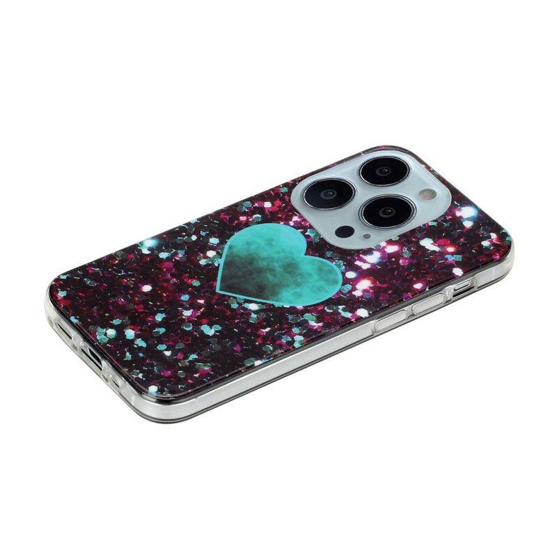 Hülle Iphone 13 Pro Glitzermarmor