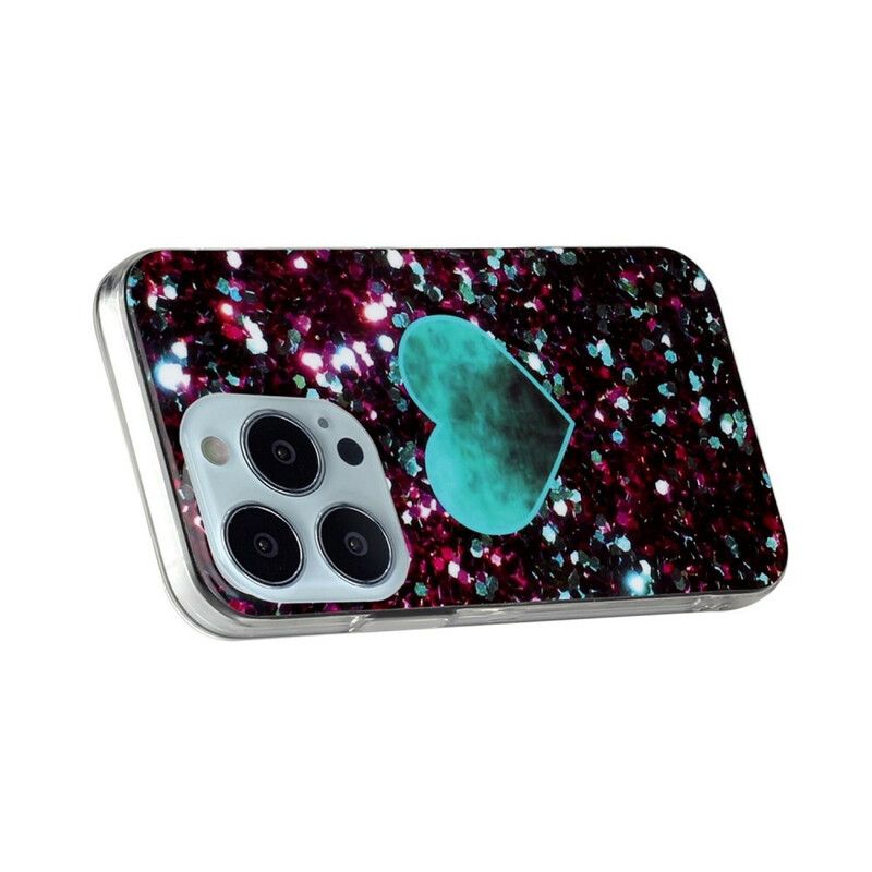 Hülle Iphone 13 Pro Glitzermarmor