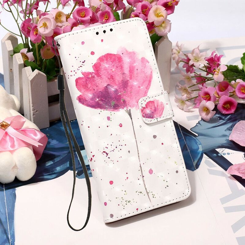 Lederhüllen Iphone 13 Pro Handyhülle Mohn Aquarell