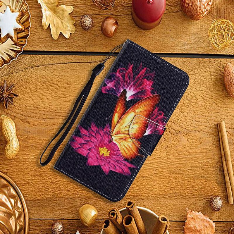 Lederhüllen Iphone 13 Pro Handyhülle Schmetterling Und Lotus