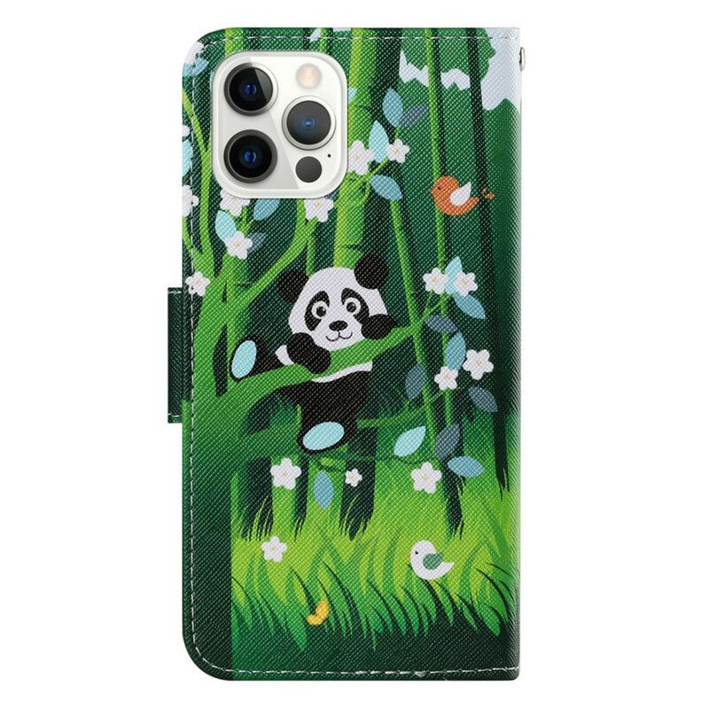 Lederhüllen Iphone 13 Pro Panda-spaziergang