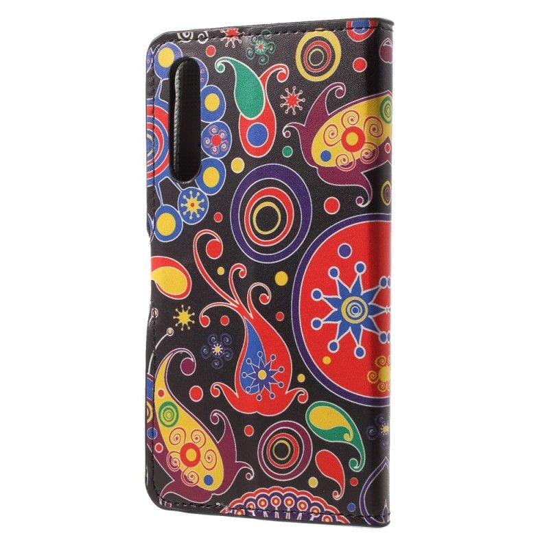 Lederhüllen Huawei P20 Handyhülle Galaxiedesign