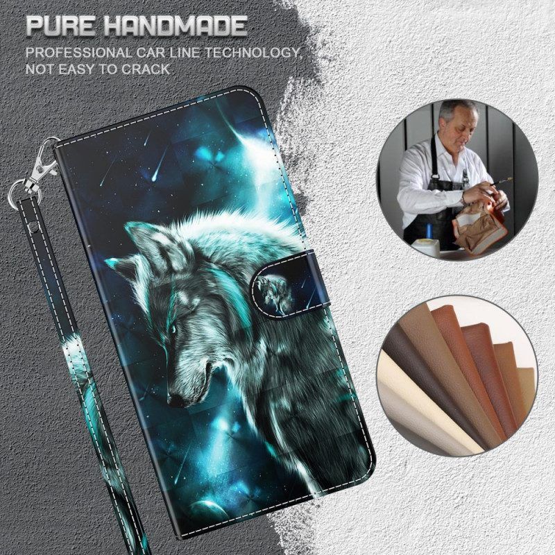 Flip Case Für Xiaomi Redmi Note 11 Pro / 11 Pro 5G Majestätischer Wolf