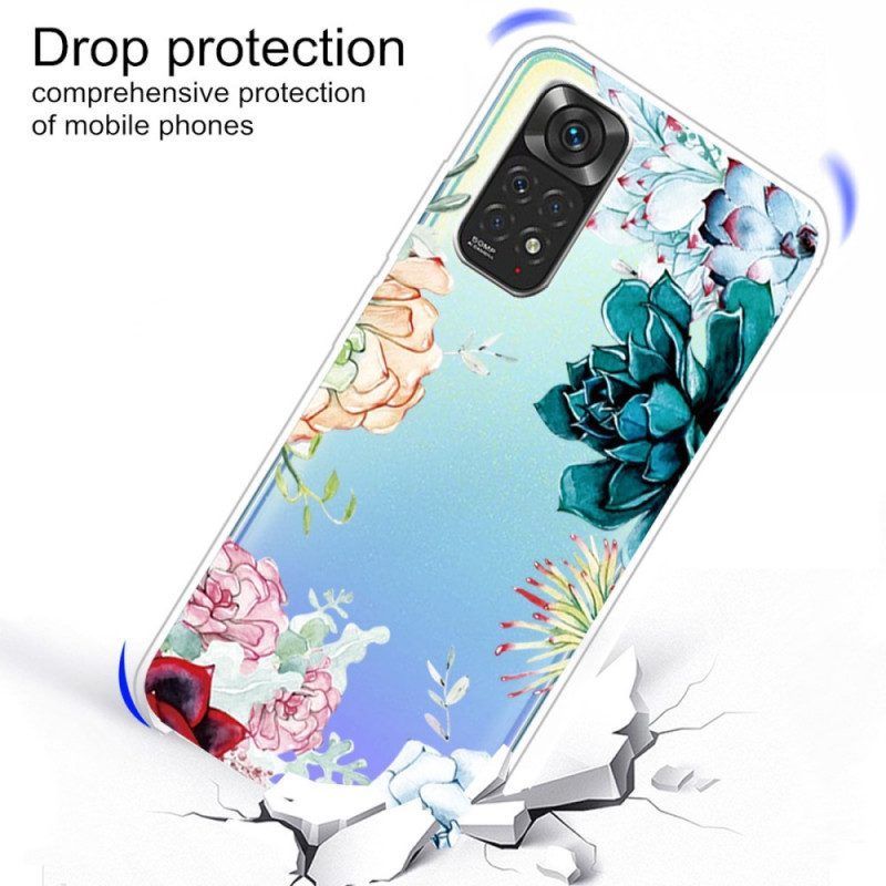 Hülle Für Xiaomi Redmi Note 11 Pro / 11 Pro 5G Aquarellblumen