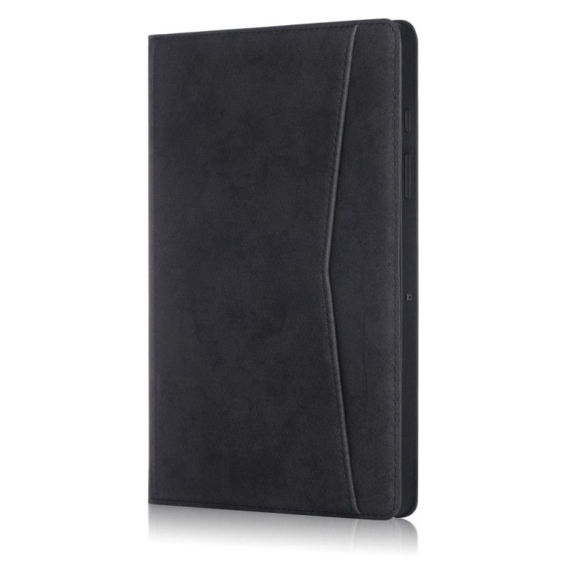 Case Samsung Galaxy Tab S7 Plus Schwarz Business-Ledereffekt