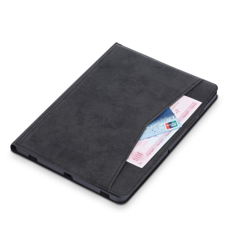 Case Samsung Galaxy Tab S7 Plus Schwarz Business-Ledereffekt