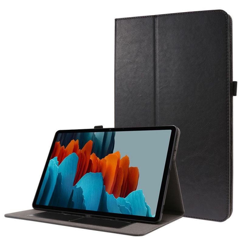 Case Samsung Galaxy Tab S7 Plus Schwarz Handyhülle Fensterläden Aus Kunstleder