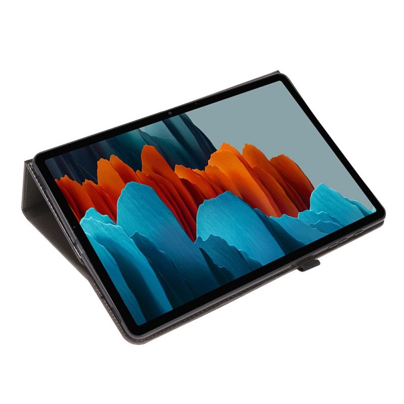 Case Samsung Galaxy Tab S7 Plus Schwarz Handyhülle Fensterläden Aus Kunstleder