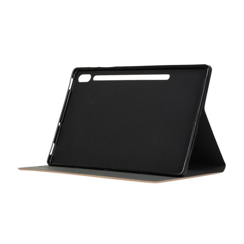 Case Samsung Galaxy Tab S7 Plus Schwarz Kunstleder