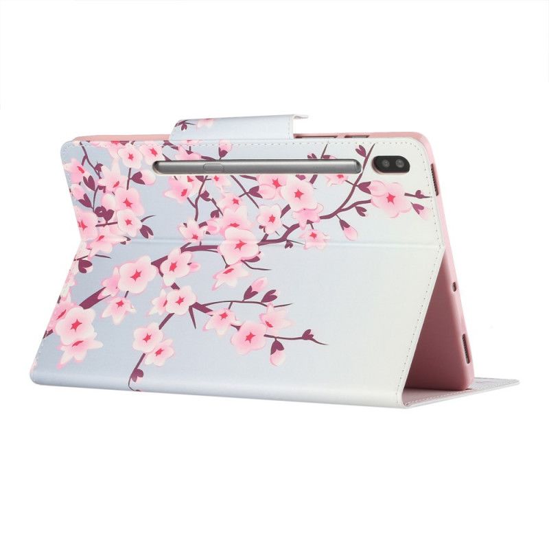 Kunstlederbezug Samsung Galaxy Tab S7 Plus Handyhülle Sakura