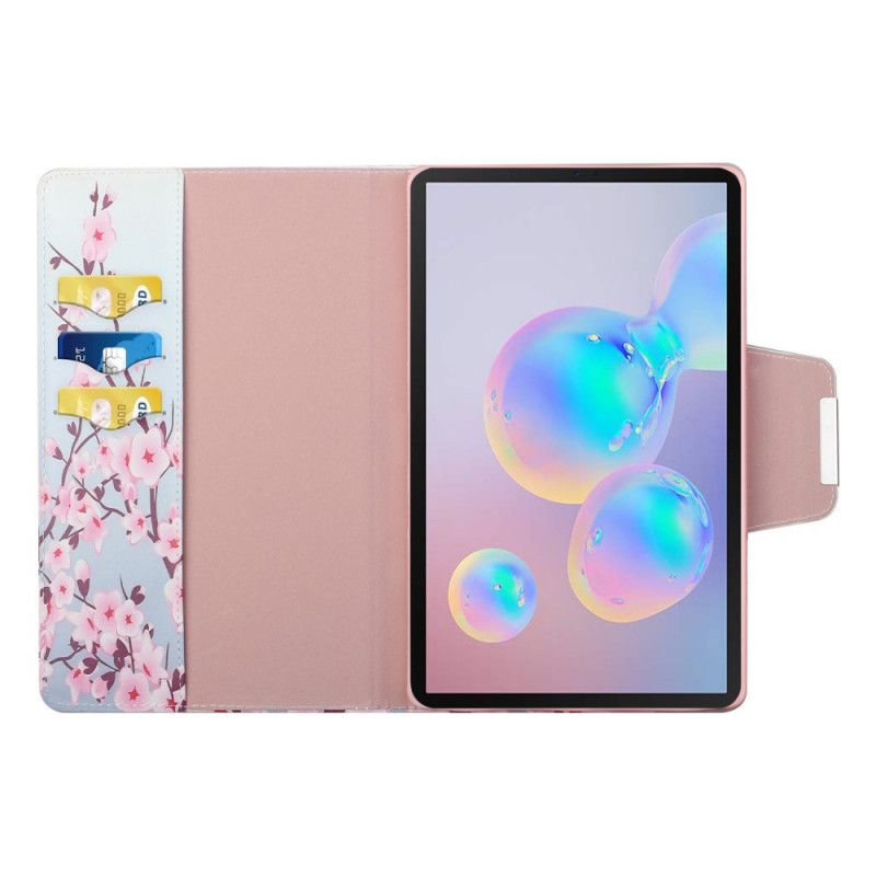 Kunstlederbezug Samsung Galaxy Tab S7 Plus Handyhülle Sakura