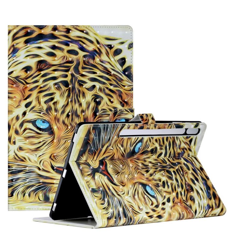 Lederhüllen Samsung Galaxy Tab S7 Plus Tiger Art