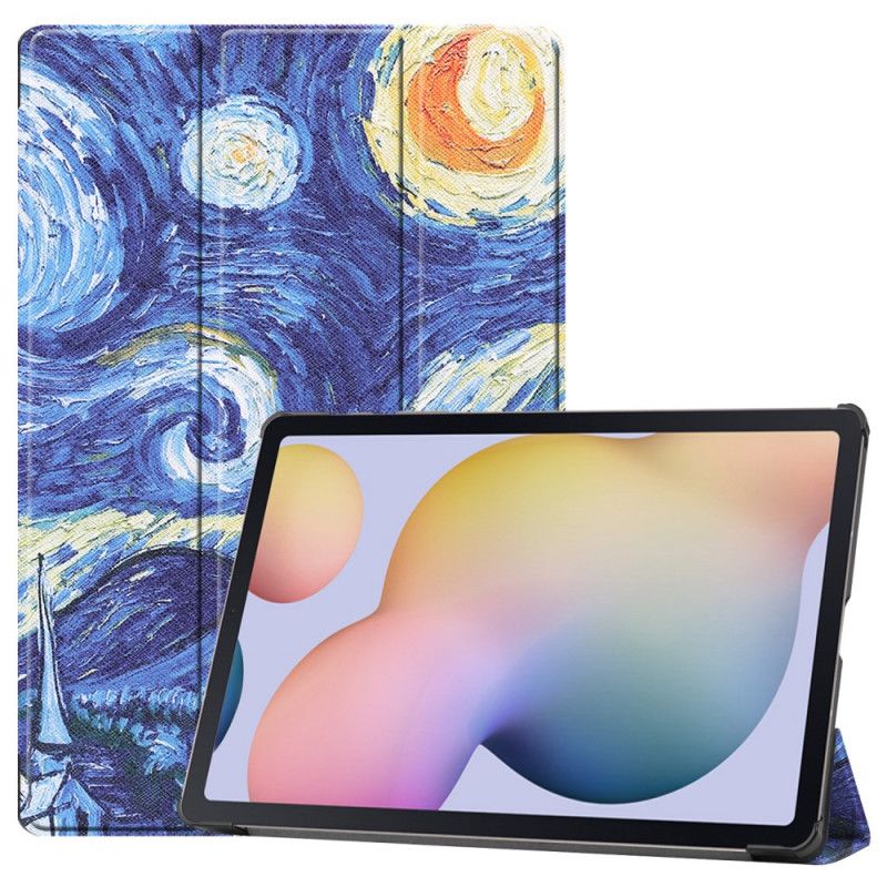 Smart Case Samsung Galaxy Tab S7 Plus Verstärkter Van Gogh