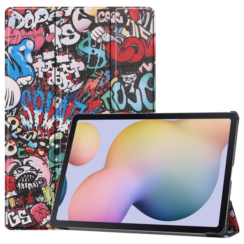 Smart Case Samsung Galaxy Tab S7 Plus Verstärktes Graffiti