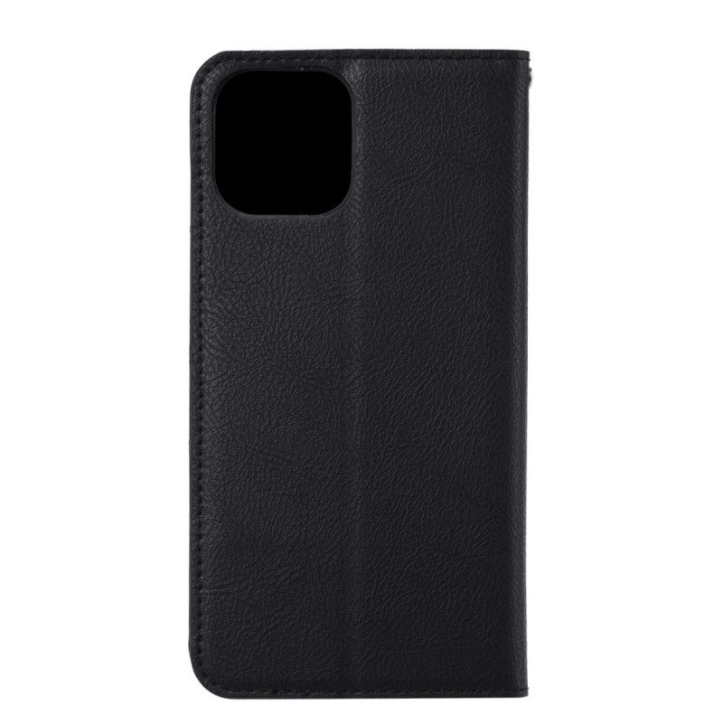 Flip Case Für iPhone 11 Schwarz Vorderer Kartenhalter