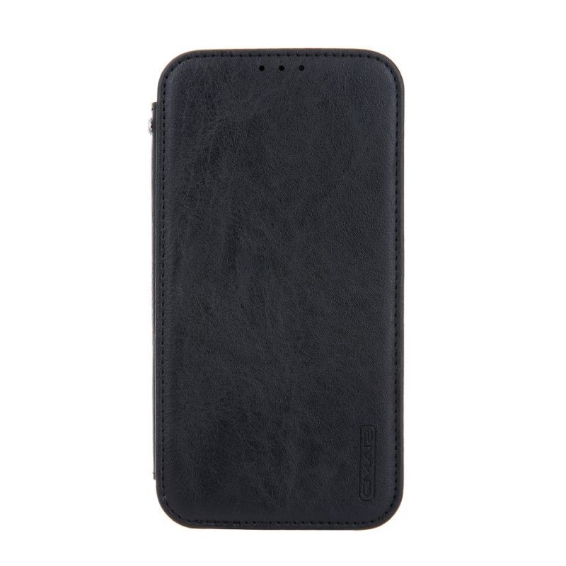 Flip Case iPhone 11 Schwarz Finesse Leder Stil