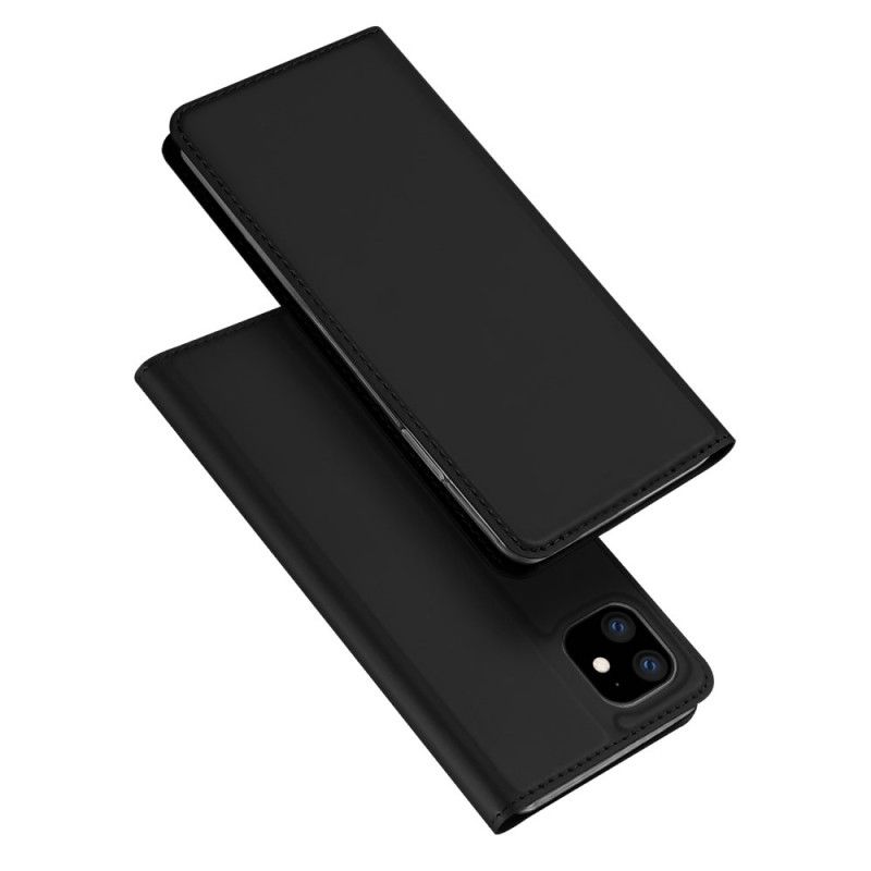 Flip Case iPhone 11 Schwarz Haut Pro Serie Dux Ducis