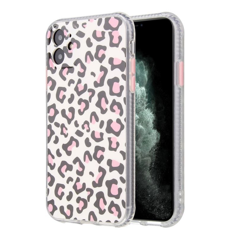 Hülle Für iPhone 11 Magenta Leopardenstil