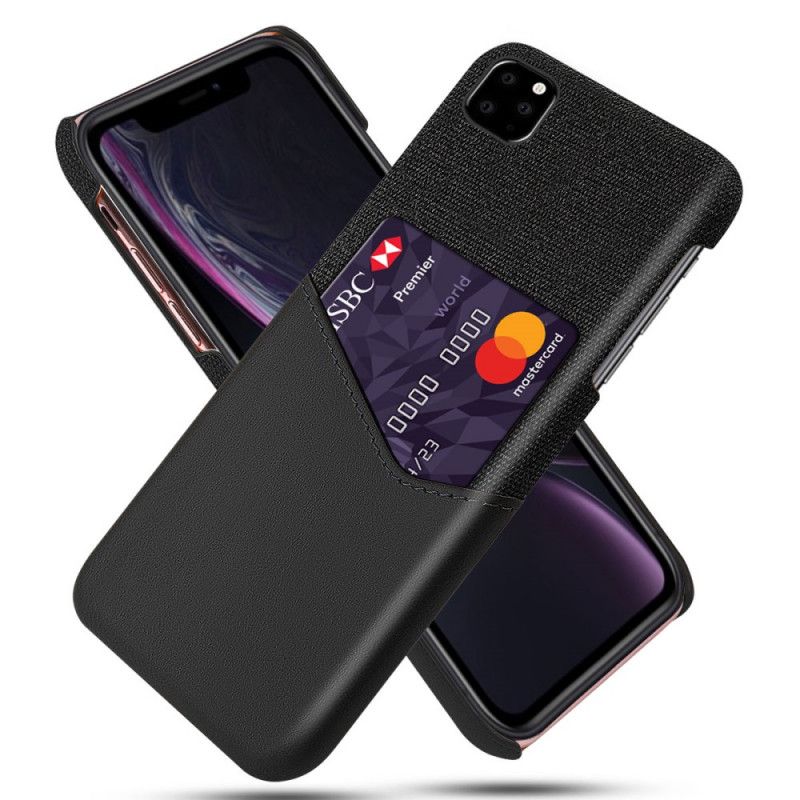 Hülle iPhone 11 Schwarz Handyhülle Ksq Kartenhalter