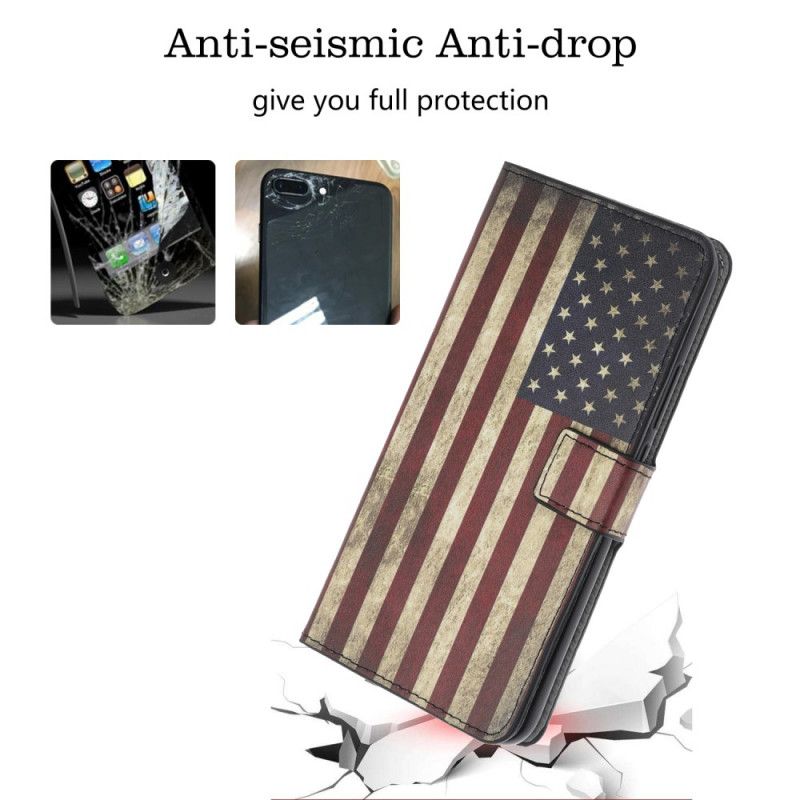 Lederhüllen iPhone 11 Handyhülle Usa-Flagge