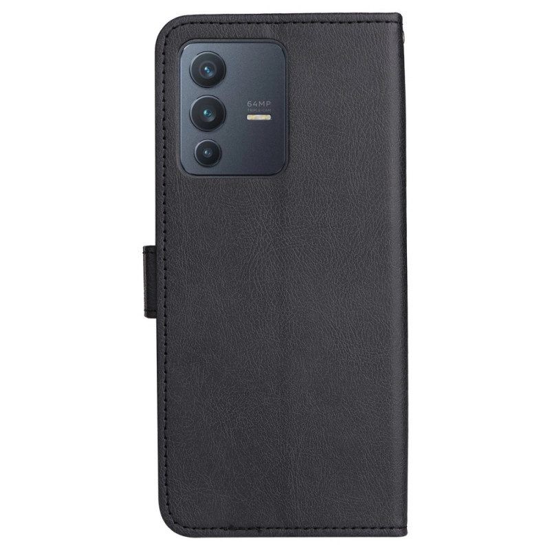 Flip Case Für Vivo V23 5G Mit Kordel Schlicht Mit Riemen