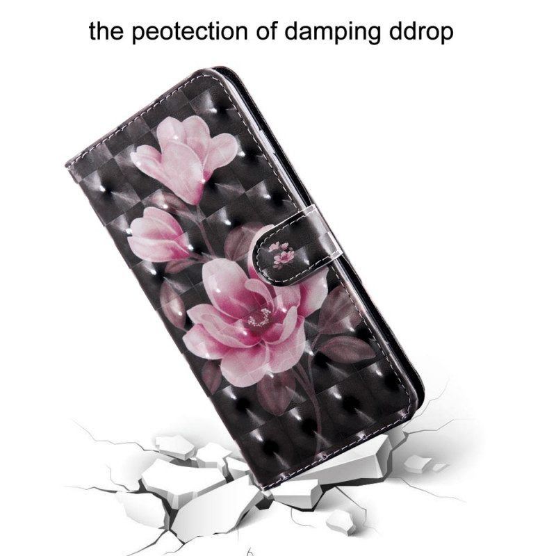 Flip Case Für Samsung Galaxy S22 Ultra 5G Blühende Blumen