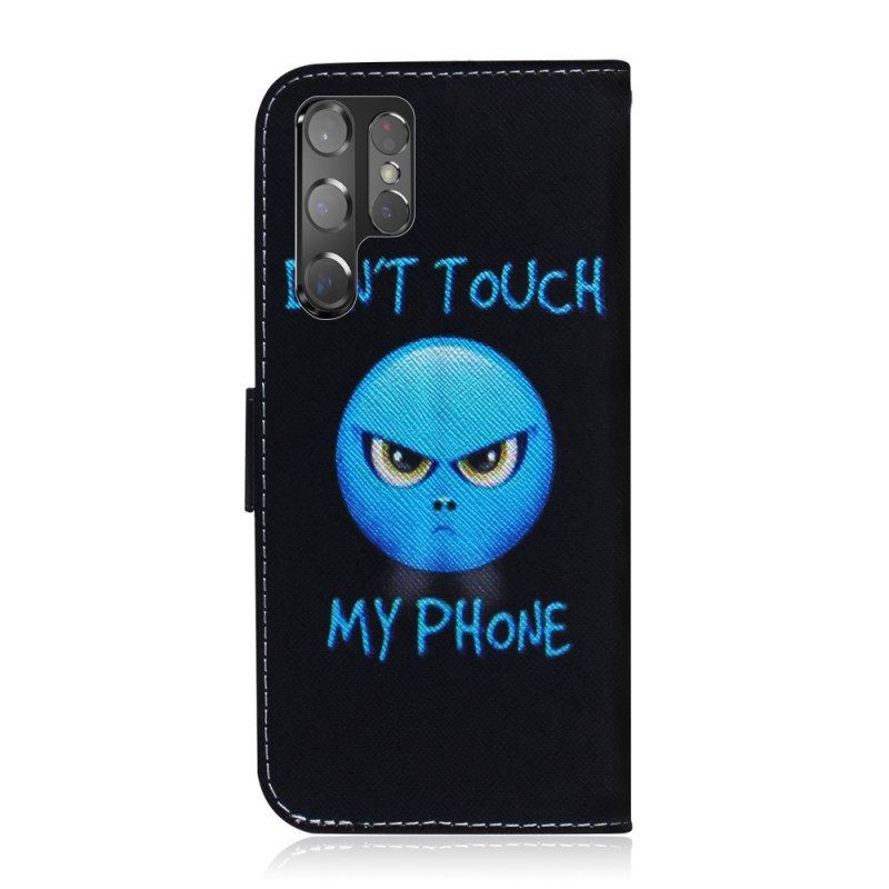 Flip Case Für Samsung Galaxy S22 Ultra 5G Emoji-telefon