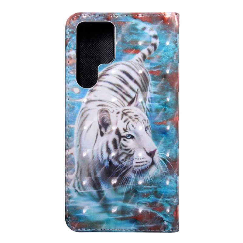 Flip Case Für Samsung Galaxy S22 Ultra 5G Lucian Der Tiger