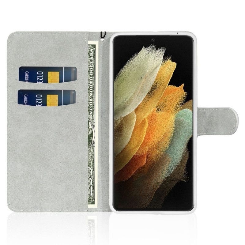 Flip Case Für Samsung Galaxy S22 Ultra 5G Pailletten-s-design