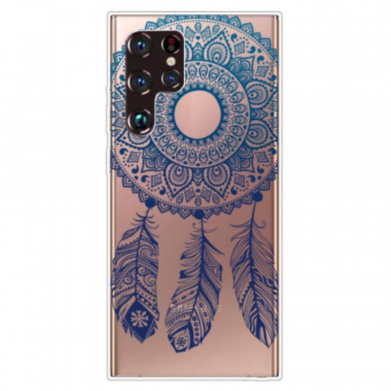 Hülle Für Samsung Galaxy S22 Ultra 5G Einzelnes Blumenmandala