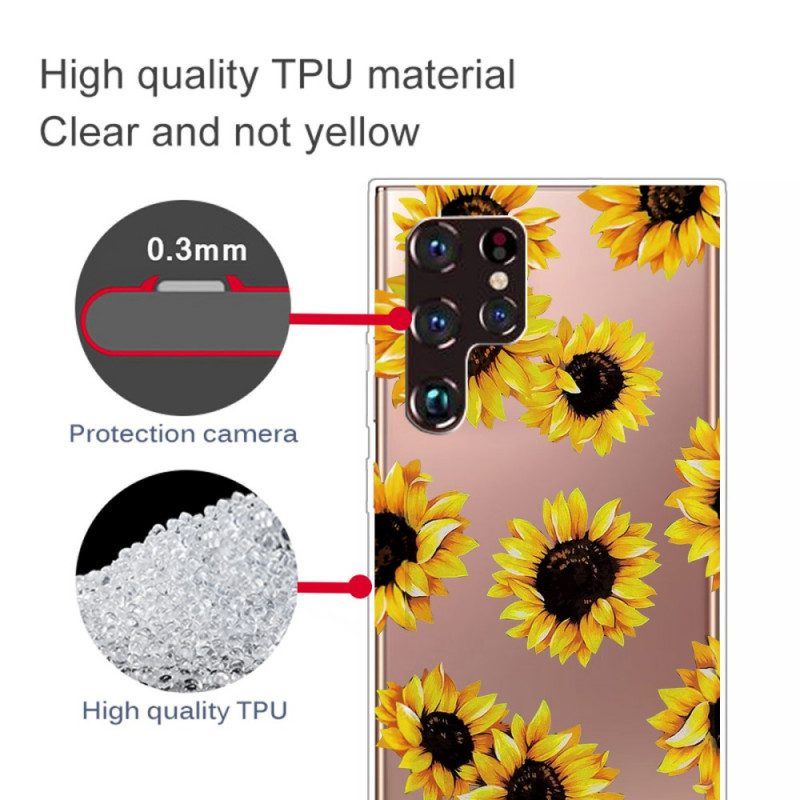 Hülle Für Samsung Galaxy S22 Ultra 5G Sonnenblumen