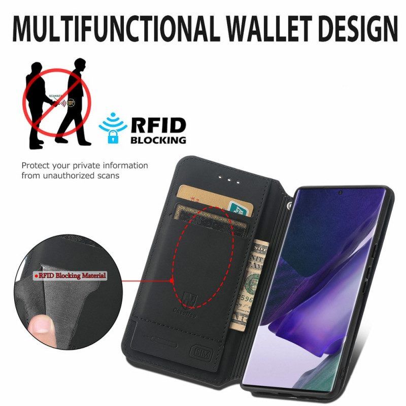 Schutzhülle Für Samsung Galaxy S22 Ultra 5G Flip Case Caseneo Rfid-design