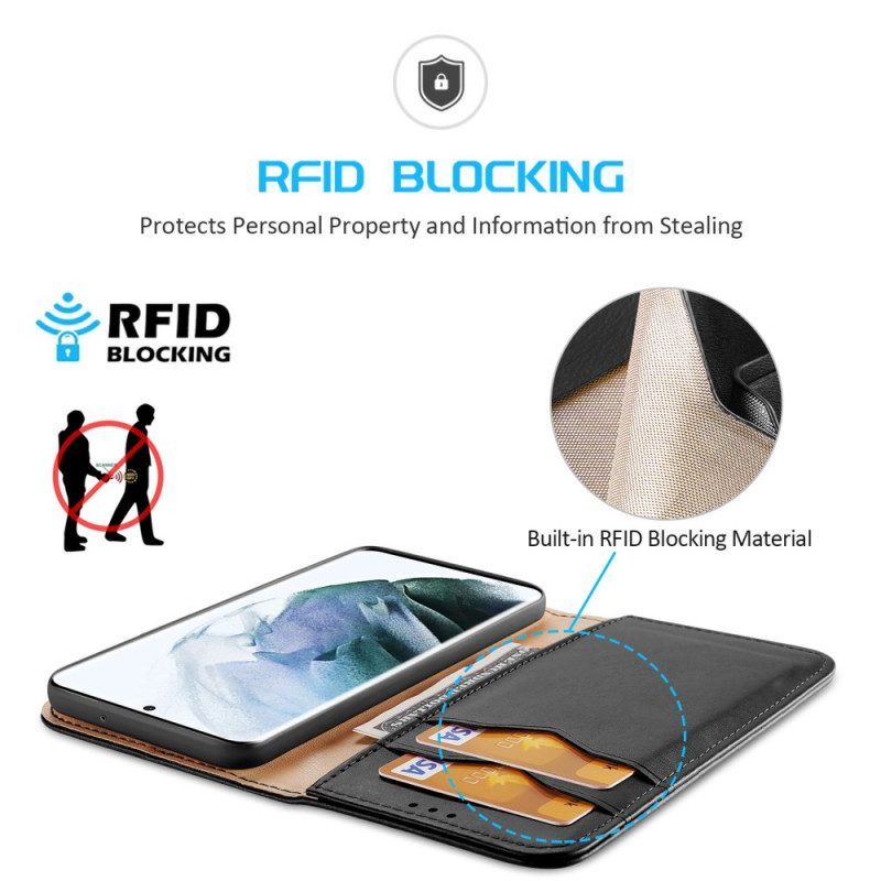 Schutzhülle Für Samsung Galaxy S22 Ultra 5G Flip Case Rfid Dux Ducis