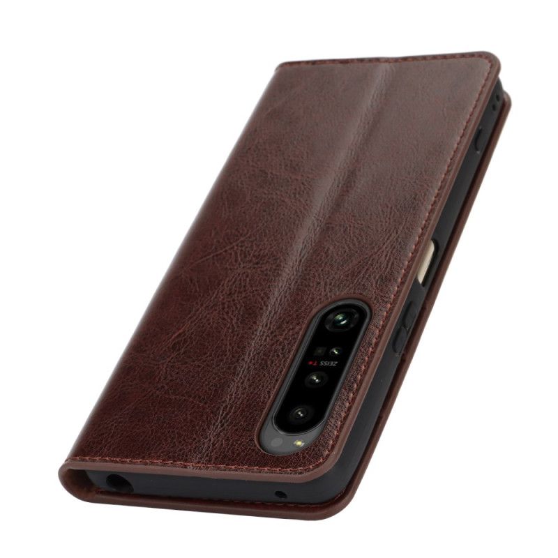 Flip Case Sony Xperia 1 Vi Leder