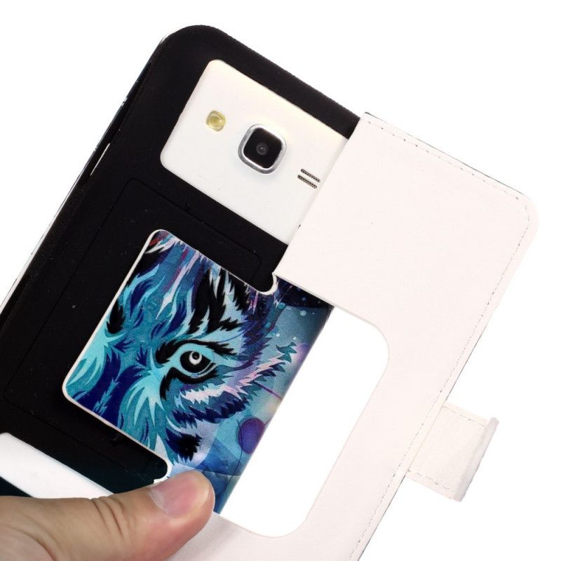 Lederhüllen Für LG G6 Blauer Tiger