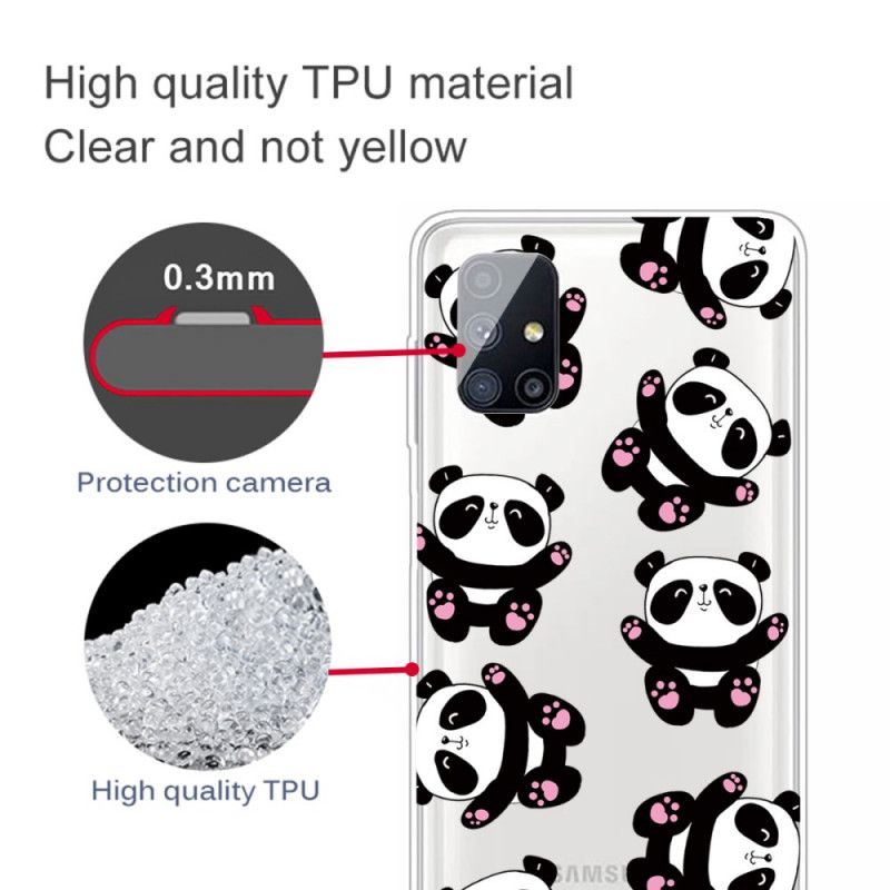 Hülle Für Samsung Galaxy M51 Top-Spaß-Pandas